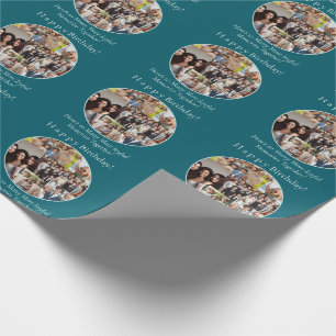 Personlig 6-fotofamilj och maka/maka födelsedag presentpapper