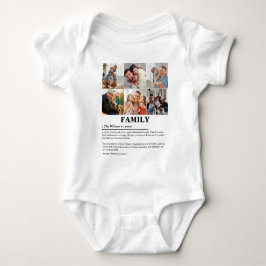 Personlig 6 Fotokollage-familjdefinition T Shirt