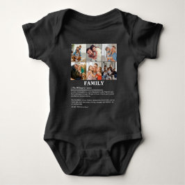 Personlig 6 Fotokollage-familjdefinition T Shirt