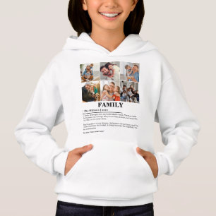 Personlig 6 Fotokollage-familjdefinition T Shirt