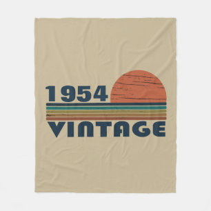 Personlig 70-årsdagen för 70 vintagar fleecefilt