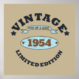 Personlig 70-årsdagen för 70 vintagar poster