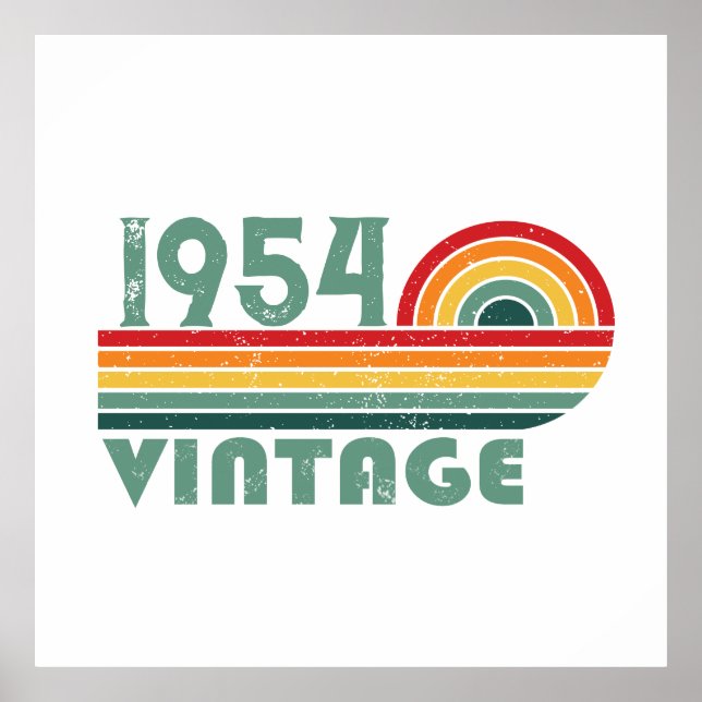 Personlig 70-årsdagen för 70 vintagar poster (Framsidan)