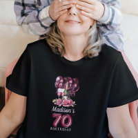 Personlig 70:e födelsedagen: Vin & ballonger