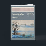 Personlig 70th Scenia Nature Birthday Card Kort<br><div class="desc">Bilder med vattentorlek 70:e födelsedagshälsningskort. Helt anpassade Namn och ålder. Ge en personlig röra på födelsedagen!</div>