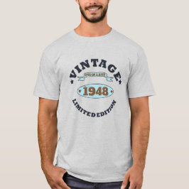 Personlig 75 vintage 75:e födelsedag t shirt