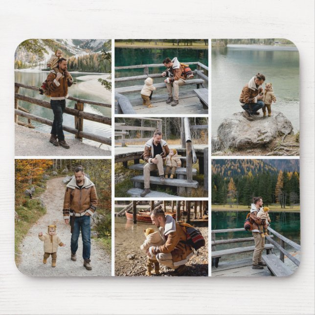 Personlig 7 Foto Mousepad Musmatta (Framsidan)