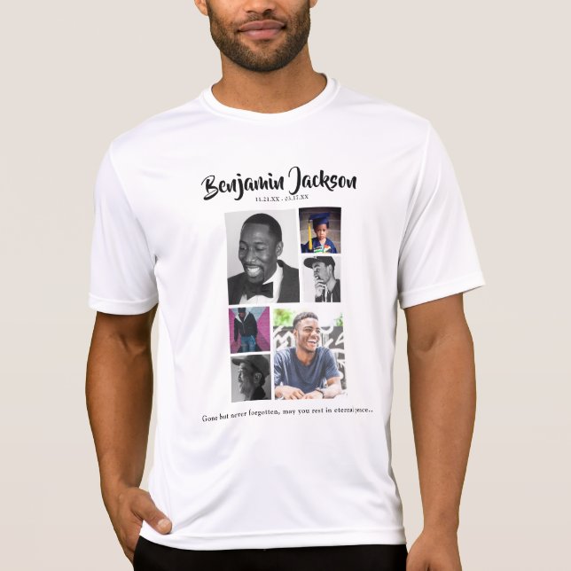 Personlig 7 Fotokollage-T-Shirt T Shirt (Framsida)