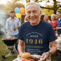 Personlig 80:e födelsedagen 1946 Namn Black Guld