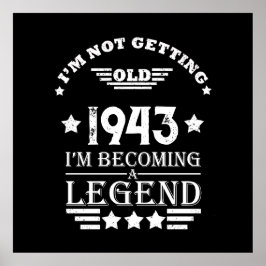 Personlig 80 vintagars 80-årsdag poster