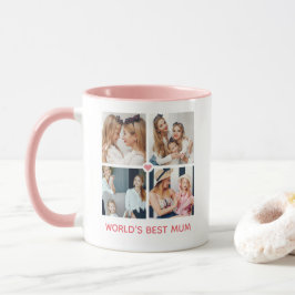 Personlig 8-foto 'Världens bästa mamma' Mugg