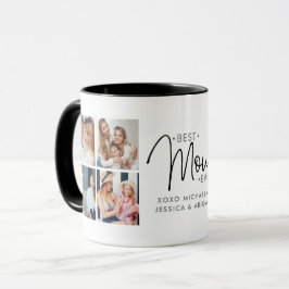 Personlig 8 fotot "Bästa Mamma någonsin" Mugg