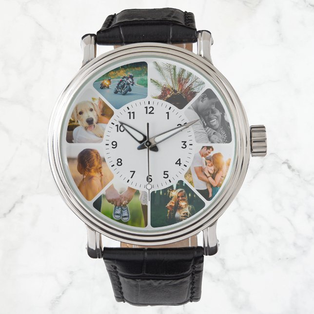 Personlig 8 Rundade foton Wrist Watch Armbandsur (Skapare uppladdad)