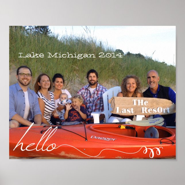Personlig 8 x 10-familjefoton poster (Framsidan)