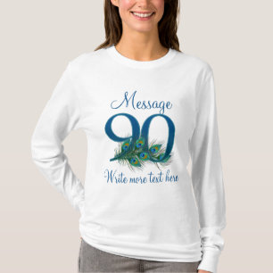 Personlig 90 90:e födelsedagsdag för klass tee shirt