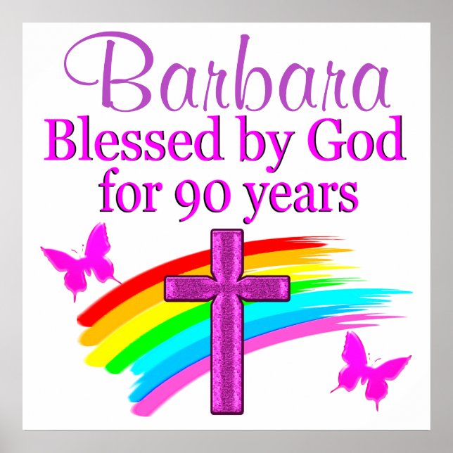 PERSONLIG 90:E BIRTHDAY PRAYER POSTER (Framsidan)