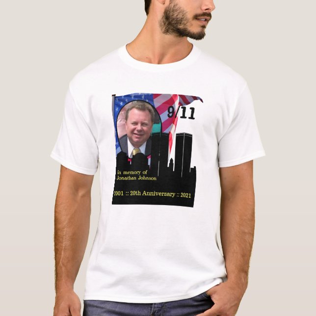 Personlig 911 Minnesdag T-Shirt (Framsida)
