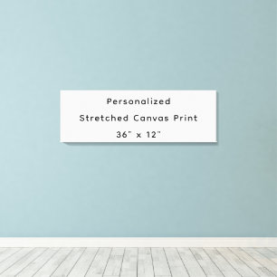 Personlig 91 cm x 30 cm sträckt canvastryck