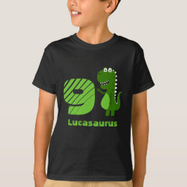 Personlig 9:e födelsedag Dinosaur T Shirt