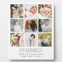 Personlig 9-foto-morföräldrars plack