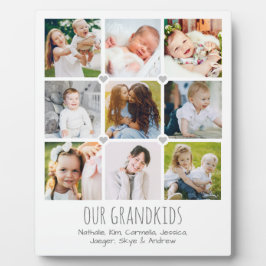 Personlig 9-foto-morföräldrars plack