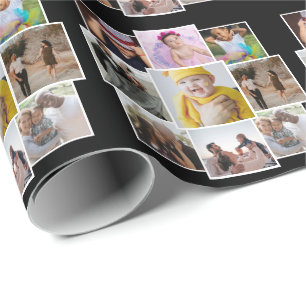 Personlig 9 Fotokollage Presentpapper