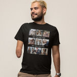 Personlig 9 Fotokollage T Shirt<br><div class="desc">Skapa en egen t-shirt med en 9-fotomall och två enkla textmallar som du kan anpassa.</div>