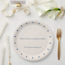 Personlig 9" Passah Seder Tallrik i Set
