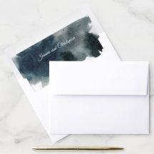Personlig A7-kuvert för marin vattenfärg