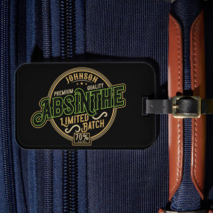 Personlig Absinthe Herbal Spirit Liquor Label Bagagebricka