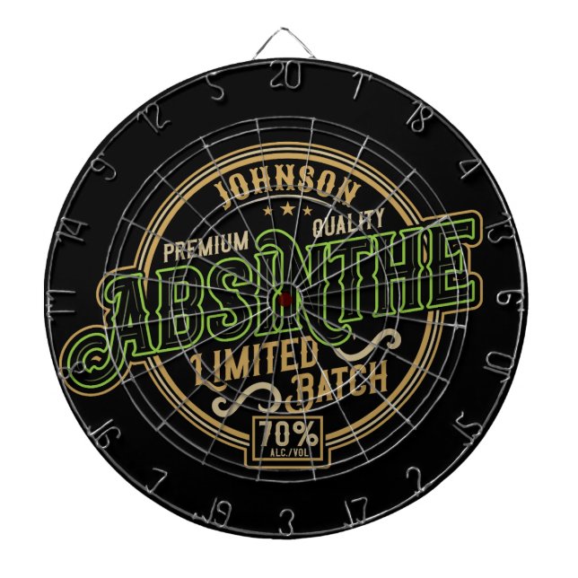 Personlig Absinthe Herbal Spirit Liquor Label Darttavla (Framsidan)
