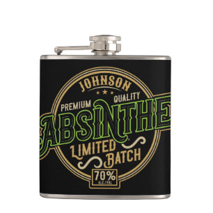 Personlig Absinthe Herbal Spirit Liquor Label Fickplunta