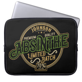 Personlig Absinthe Herbal Spirit Liquor Label Laptop Fodral