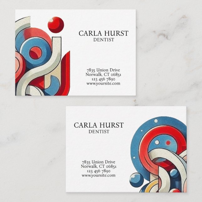 personlig abstrakt designad (Fram/baksida)