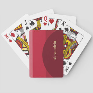 Personlig Abstrakt Red Rand Casinokort