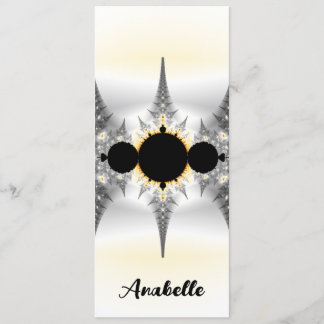 Personlig Abstrakt Silver Fractal Bookmark