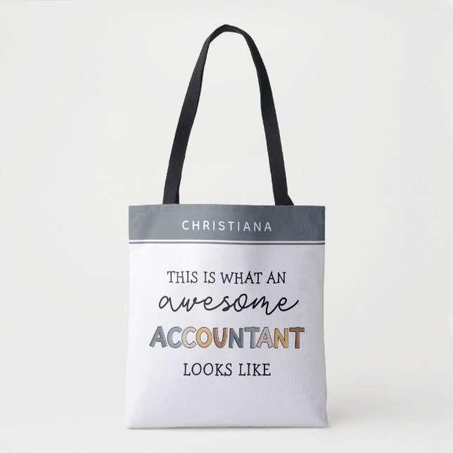 Personlig Accountant Funny Fantastisk Accountant K Tygkasse (Framsida)