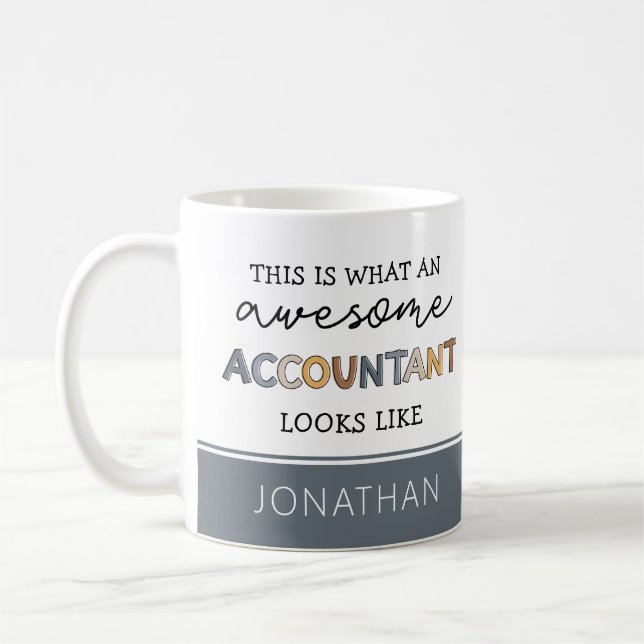 Personlig Accountant Funny Fantastisk Accountant Kaffemugg (Vänster)