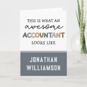 Personlig Accountant Funny Fantastisk Accountant Kort