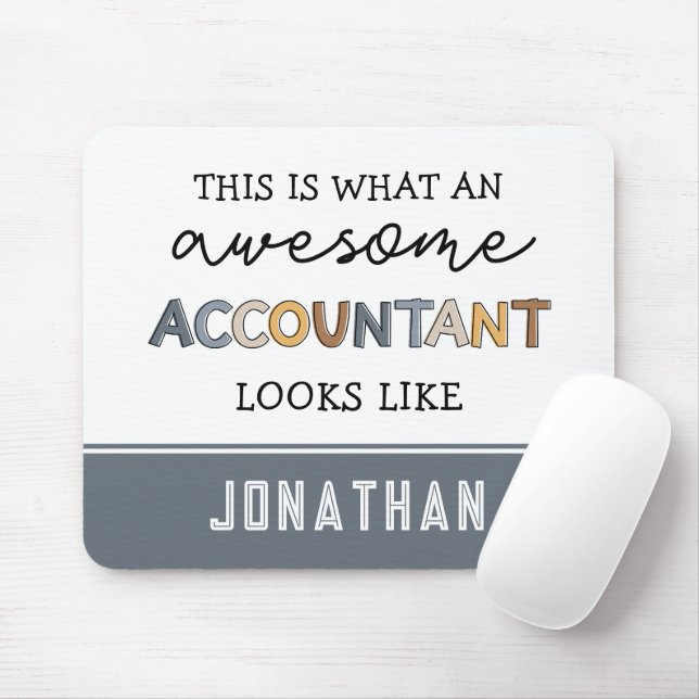 Personlig Accountant Funny Fantastisk Accountant Musmatta (Med mus)