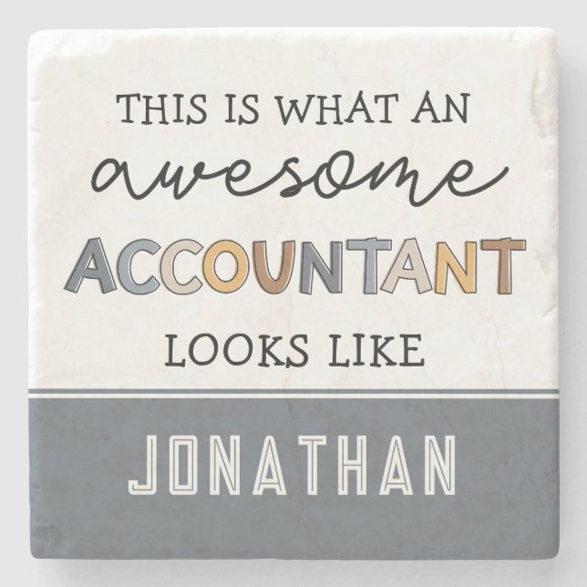 Personlig Accountant Funny Fantastisk Accountant Stenunderlägg (Framsidan)