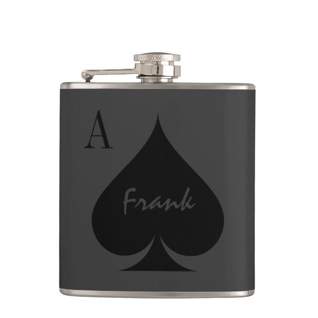 Personlig Ace of spades drink flask Fickplunta (Framsidan)