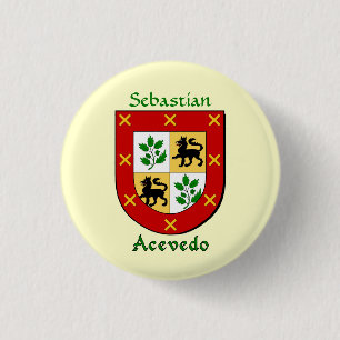 Personlig Acevedo Historical Shield Knapp