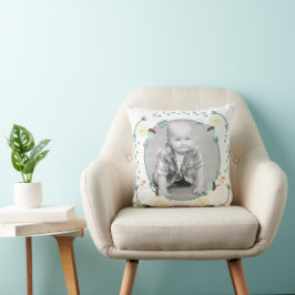Personlig Acorn Arrow Garland Baby Photo Kudde