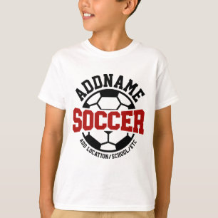 Personlig ADD NAMN Fotbollsspelare Lag Tie-Dye T Shirt