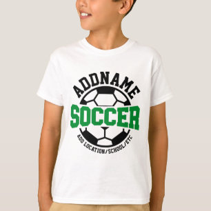 Personlig ADD NAMN Fotbollsspelare Lag Tie-Dye T Shirt