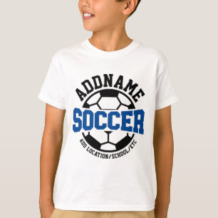 Personlig ADD NAMN Fotbollsspelare Lag Tie-Dye T Shirt
