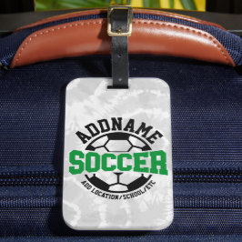Personlig ADD NAMN fotbollsspelarteamet Tie-Dye Bagagebricka