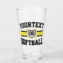 Personlig ADD NAMN Softball Player Varsity Team