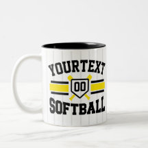 Personlig ADD NAMN Softball Player Varsity Team